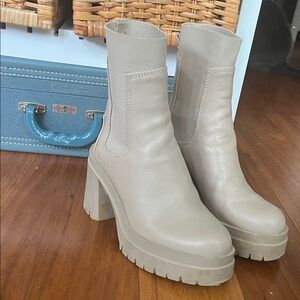 Aldo Beige Ankle Boots